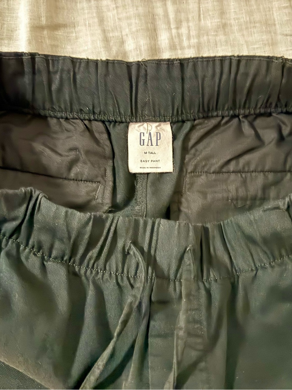 GAP Mid Rise Easy Pant Wide Leg Pull On Black - Women’s Medium - Picture 12 of 14